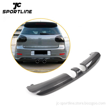 Carbon Fiber Rear Diffuser for VW Golf V MK5 R32 Bumper